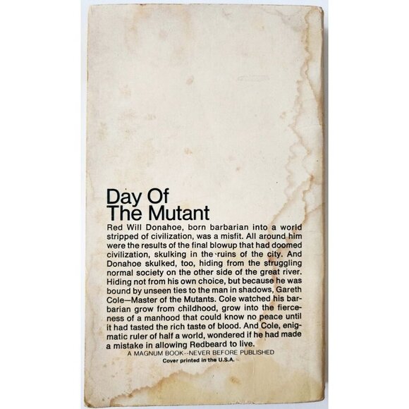 1969 Redbeard 1st Edition Sci-Fi Fantasy 1st Printing Vintage PB Resnick C95 - Picture 4 of 4